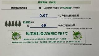 事務所及び車庫の電球全面LED化
