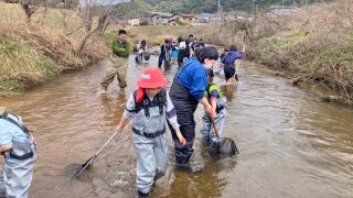 琵琶湖豊穣の郷のみなさんが大手川の活動を視察に来られました！