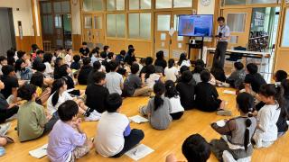 宮津小学校で大手川の治水や環境について講師を務めました！