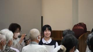 第59回白杖安全デー府内北部集会の司会として、本校生徒が参加しました