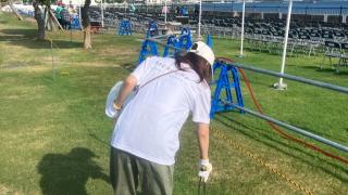 灯篭流し花火大会後の清掃に参加しました