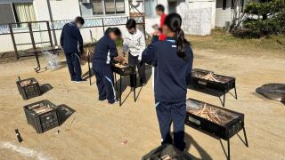 美波町立伊座利校「バーベキュー集会」に参加